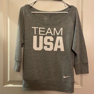 Grey Nike Team USA Pullover (Size XS)
